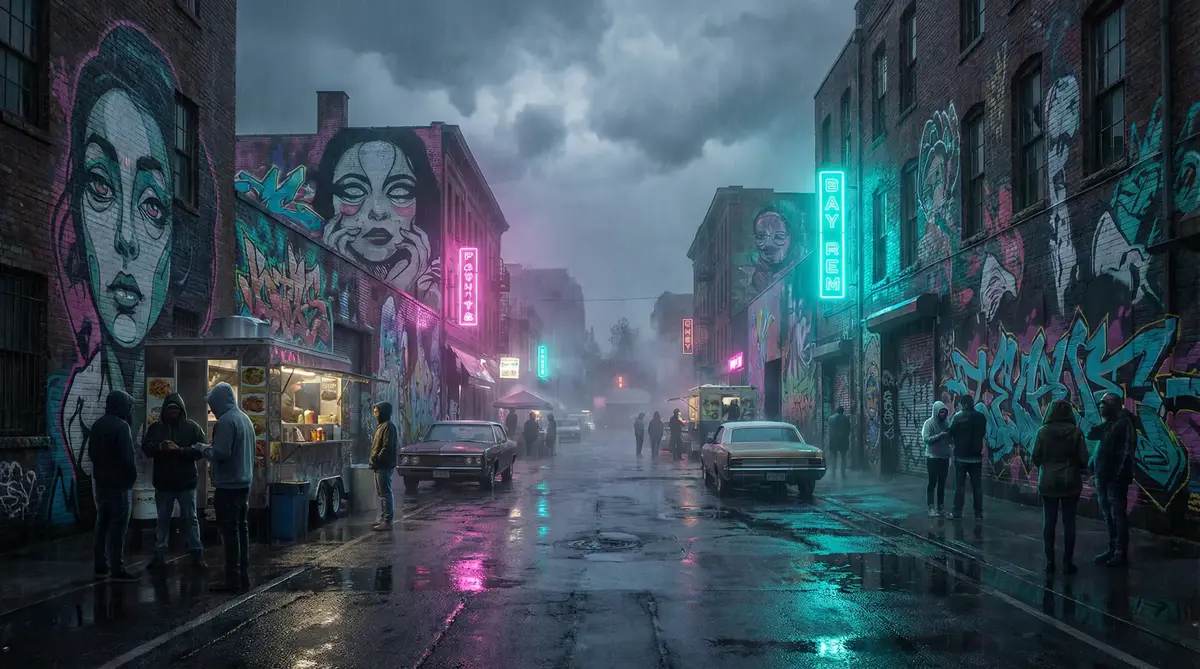 龙泽罗拉第一部种子 - 雨夜壁画街